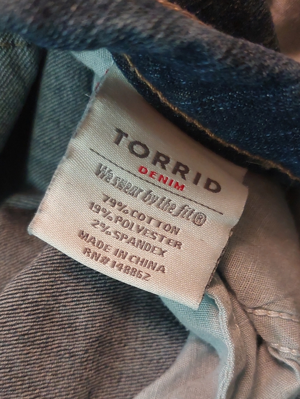 Torrid Blue Dark Wash Denim Jeans Plus Size 28S - Picture 8 of 16